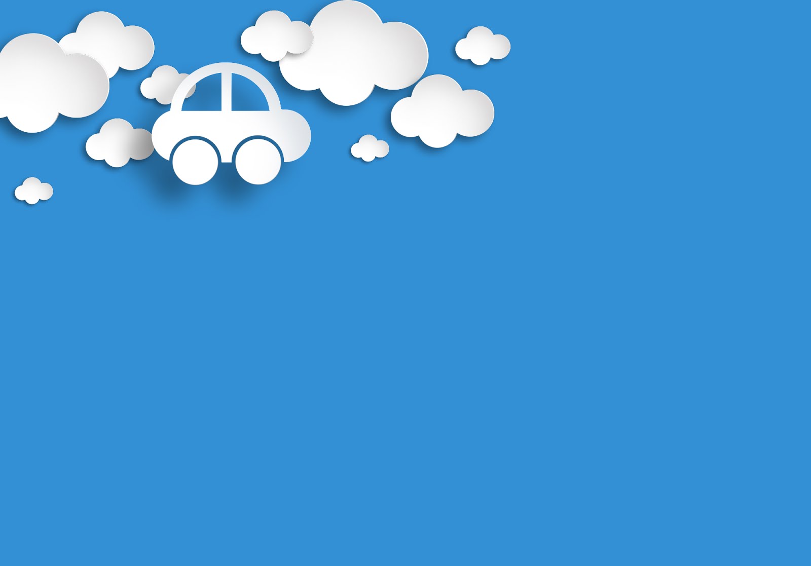 Background cho PowerPoint xe taxi trên đám mây