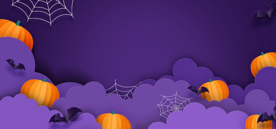 Background halloween màu tím