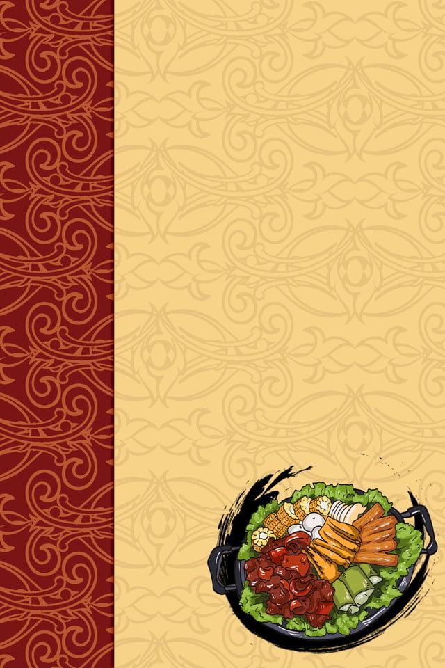 Background menu đồ ăn truyền thống
