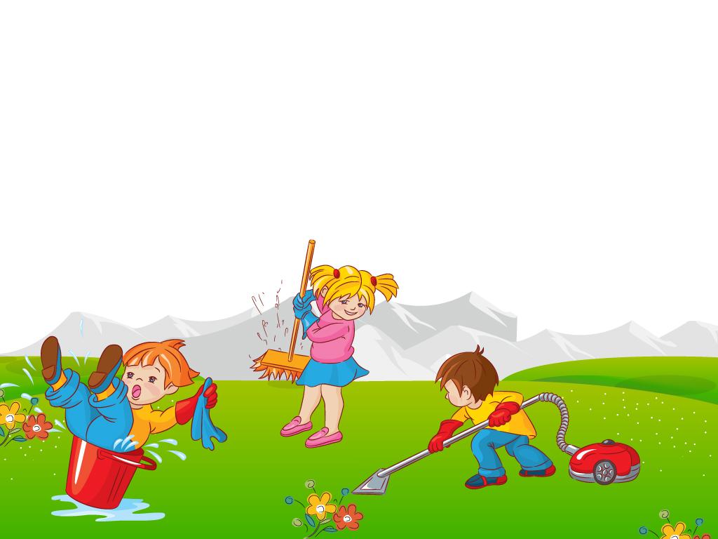 Background trẻ em giữ gìn vệ sinh môi trường
