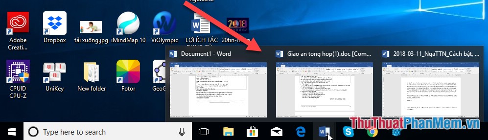 Cách bật tắt Preview Thumbnails trên thanh taskbar trong Windows 10