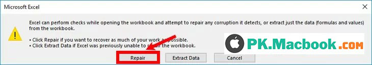 cách khắc phục lỗi không mở được file Excel