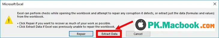 cách khắc phục lỗi không mở được file Excel