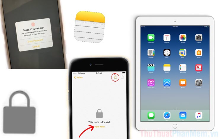 Cách khóa ghi chú trên iPhone, iPad