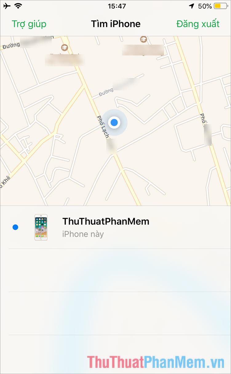 Chiếc iPhone sẽ hiển thị vị trí trên bản đồ