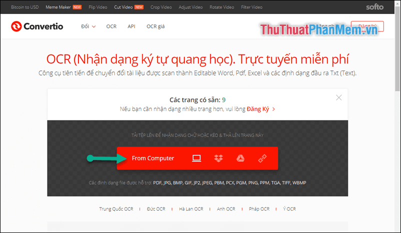 Chọn From Computer