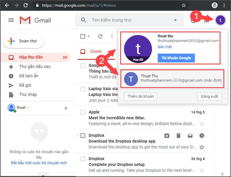 Chuyển đổi Gmail