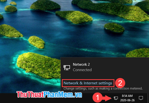Click Network & Internet settings