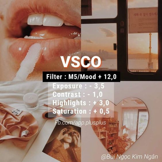 Công thức chỉnh màu VSCO 54