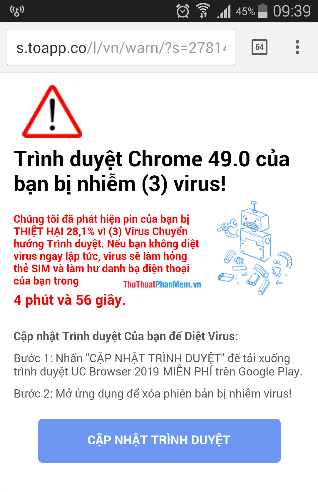Diệt virus trên Android