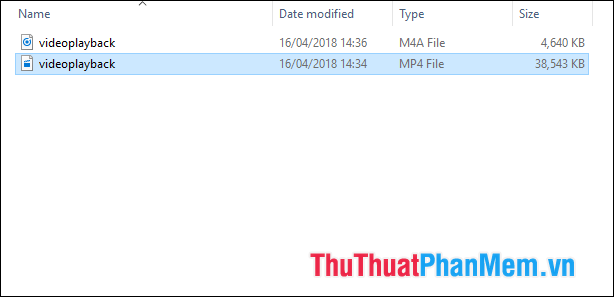 File video và mp3 tải về sẽ có tên videoplayback