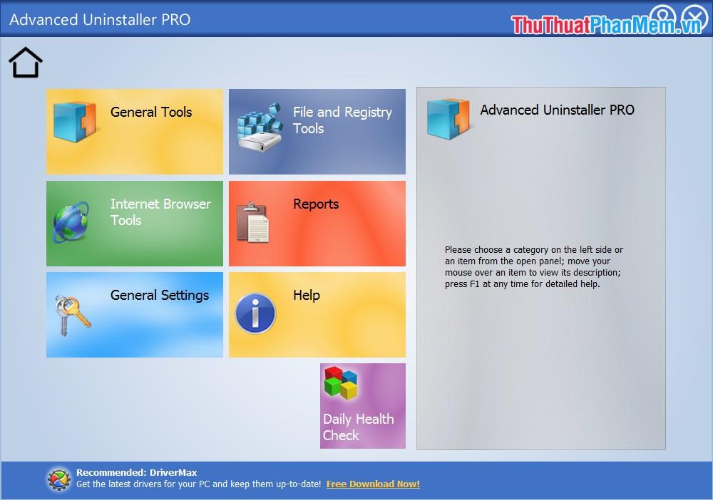 Giao diện Advanced Uninstaller Pro