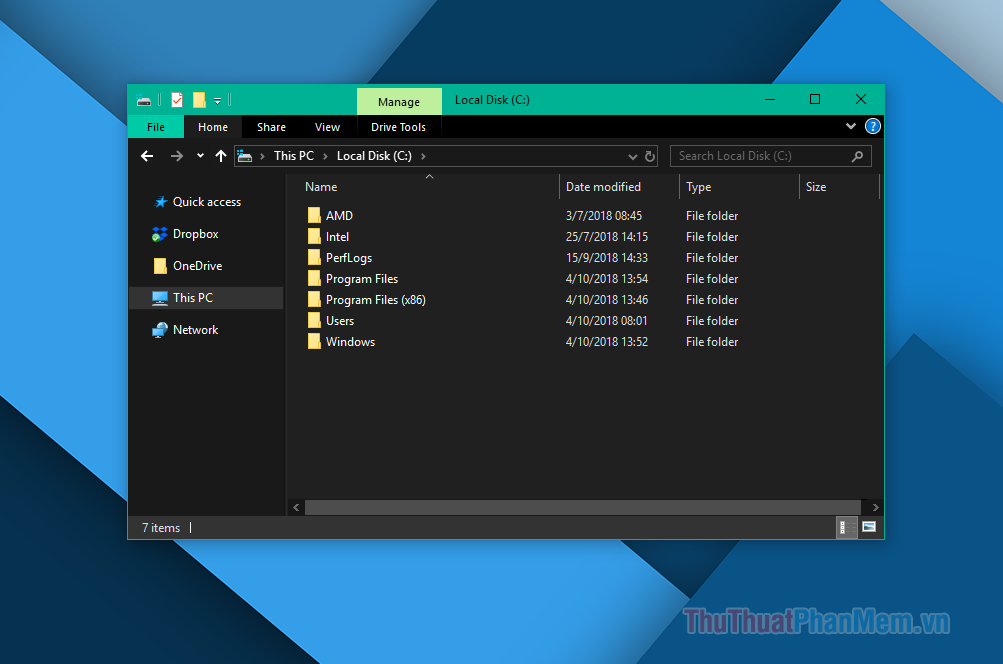 Giao diện dark mode xuất hiện trên cả file explorer - 2