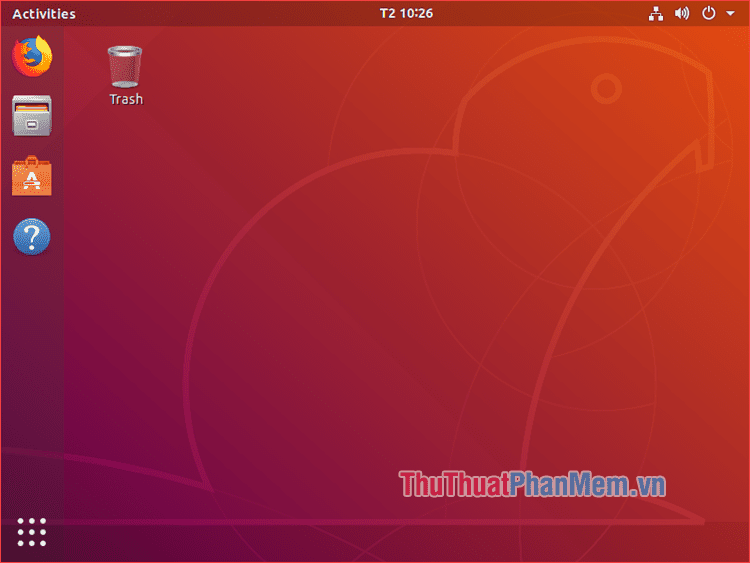 Giao diện Desktop của hệ điều hành Ubuntu