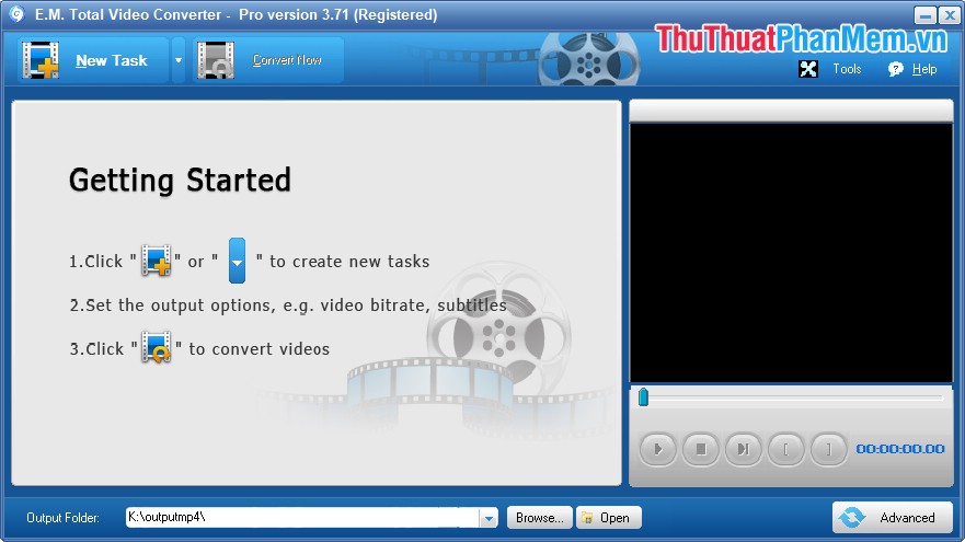 Giao diện phần mềm Total Video Converter