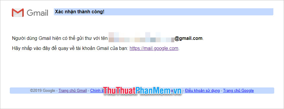 Gmail chính của bạn đã thêm địa chỉ phụ của Gmail con để bạn có thể lựa chọn