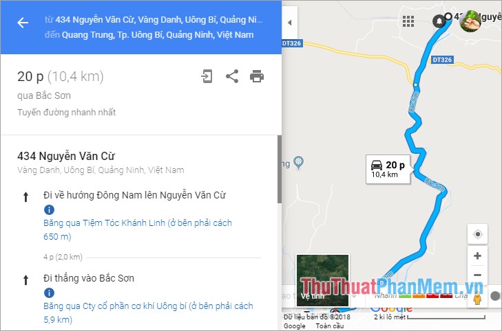Google Maps sẽ chỉ đường chi tiết cho các bạn dễ dàng di chuyển