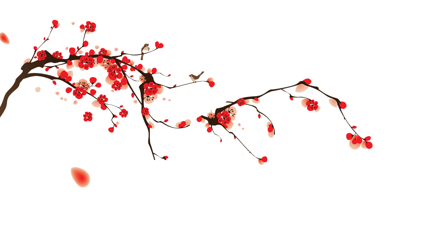 Hình ảnh cành hoa đào đỏ đẹp