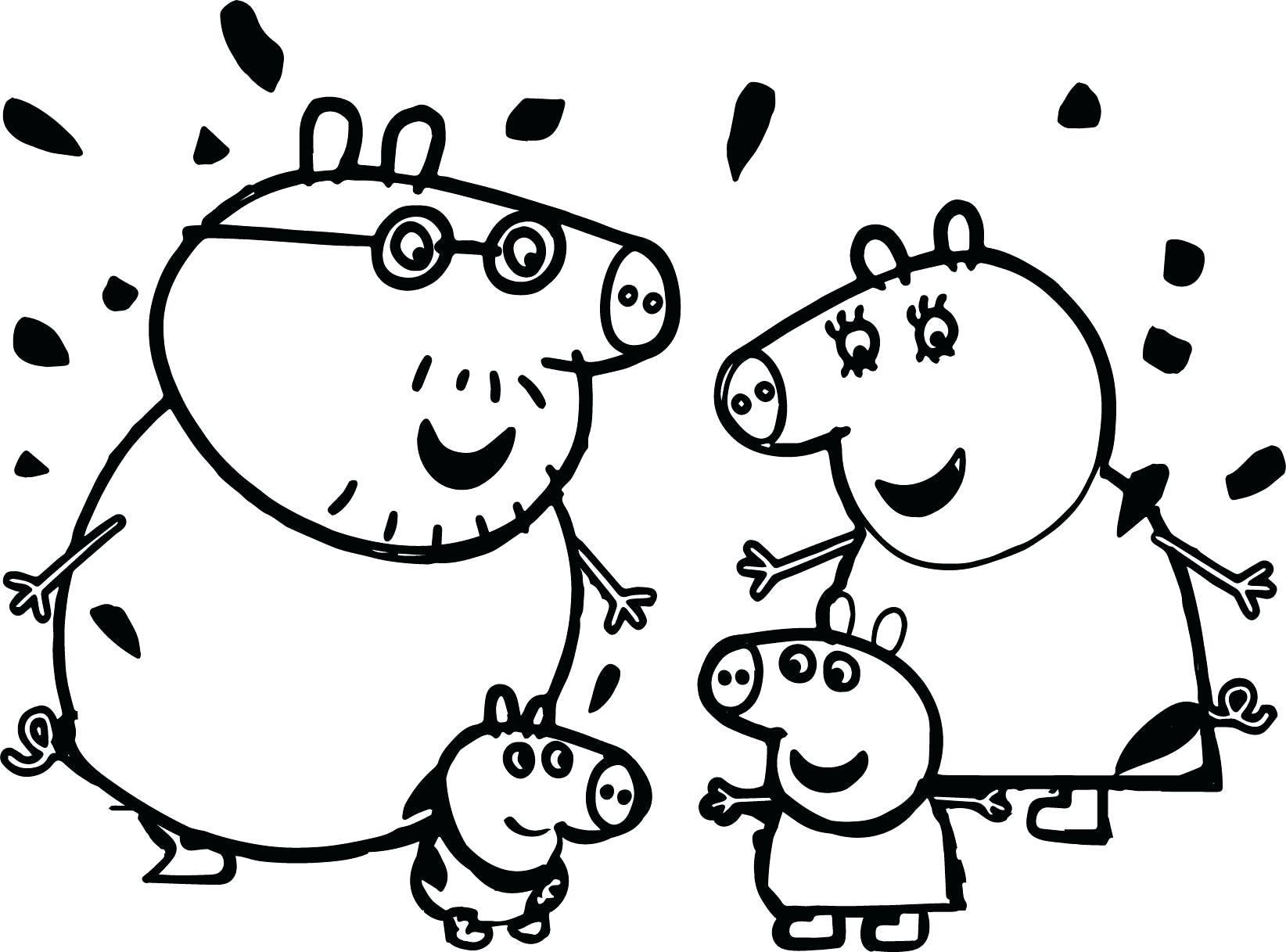 Hình ảnh gia đình lợn Peppa