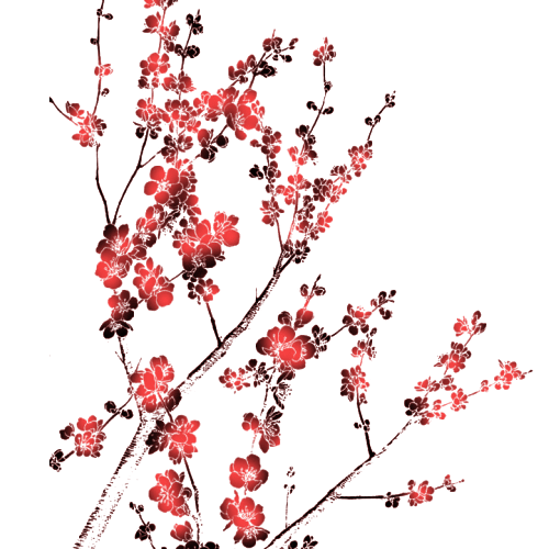 Hình ảnh hoa đào màu đỏ đẹp