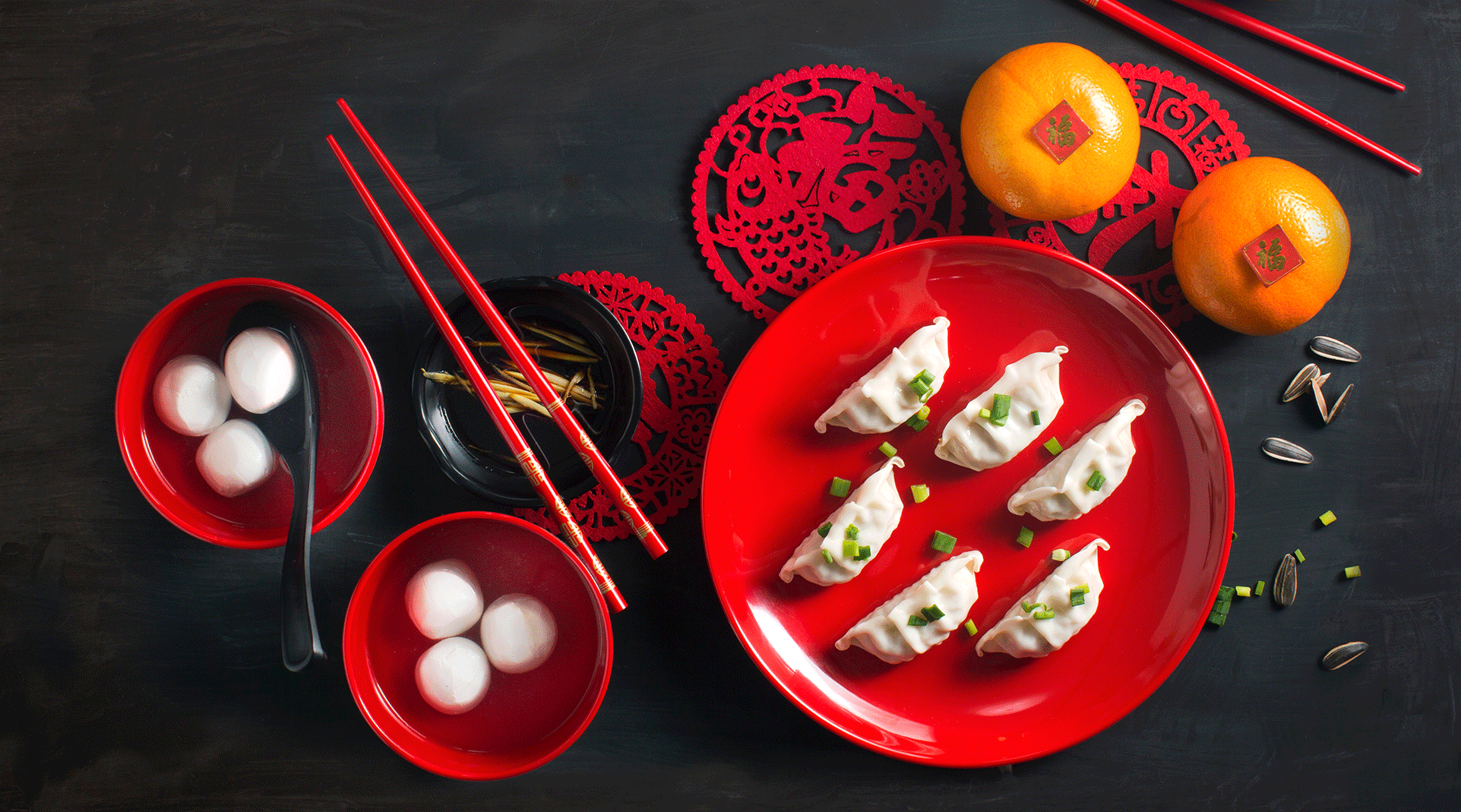 Hình ảnh món ăn trong dịp đầu năm mới của người Trung Quốc