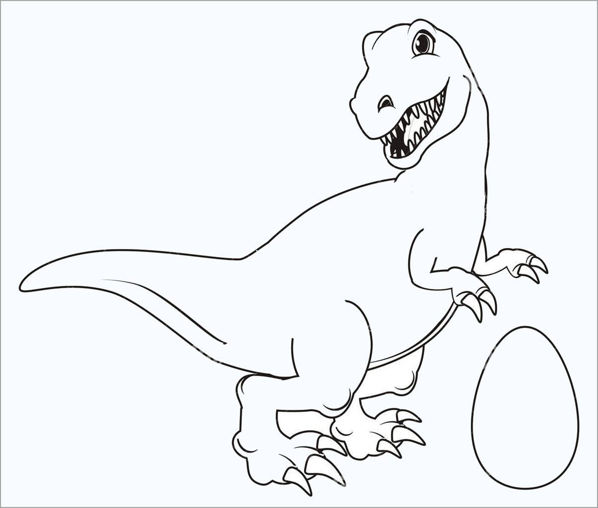 Hình khủng long cho bé tô màu