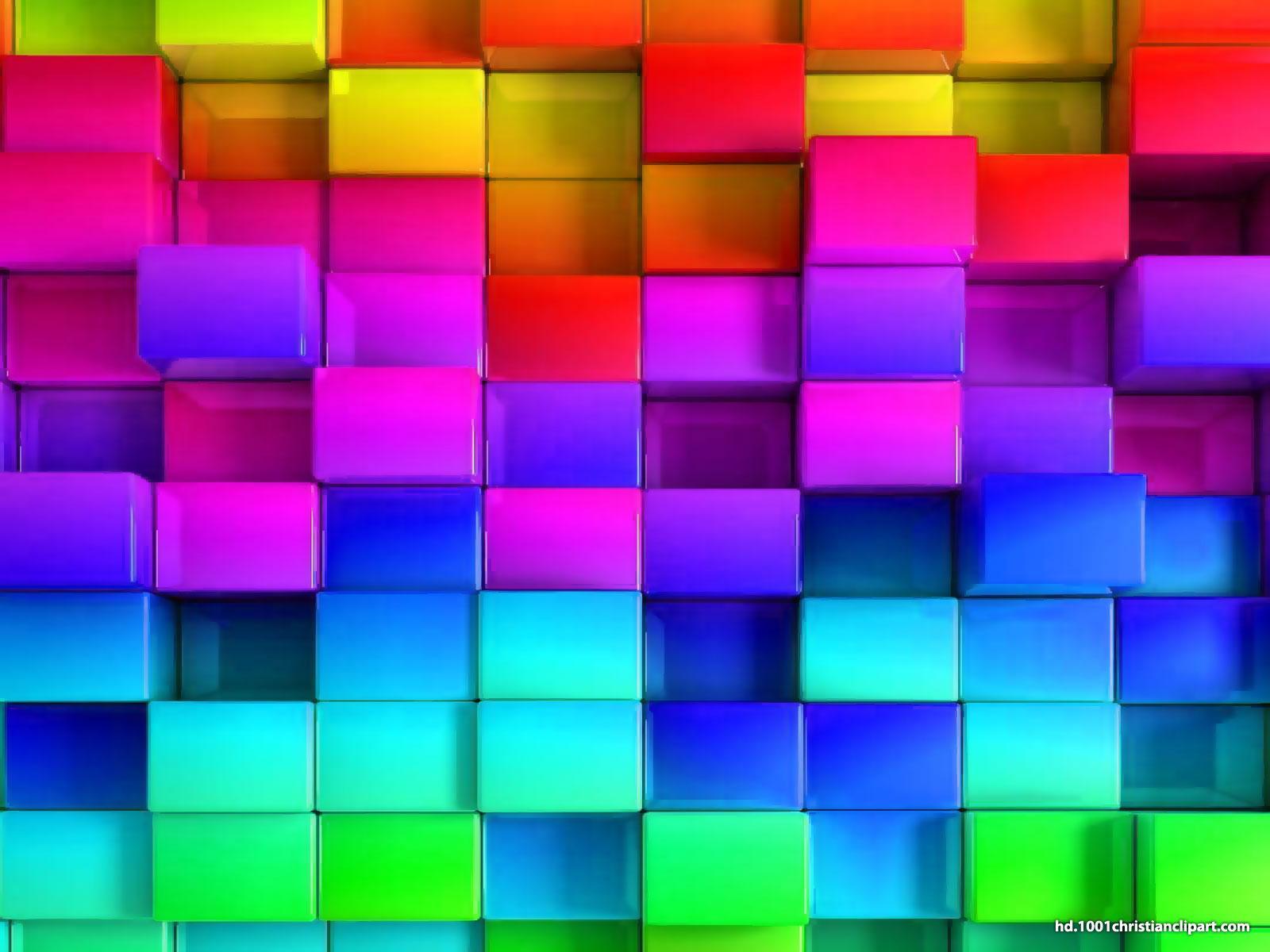 Hình nền Powerpoint 3D đa sắc màu