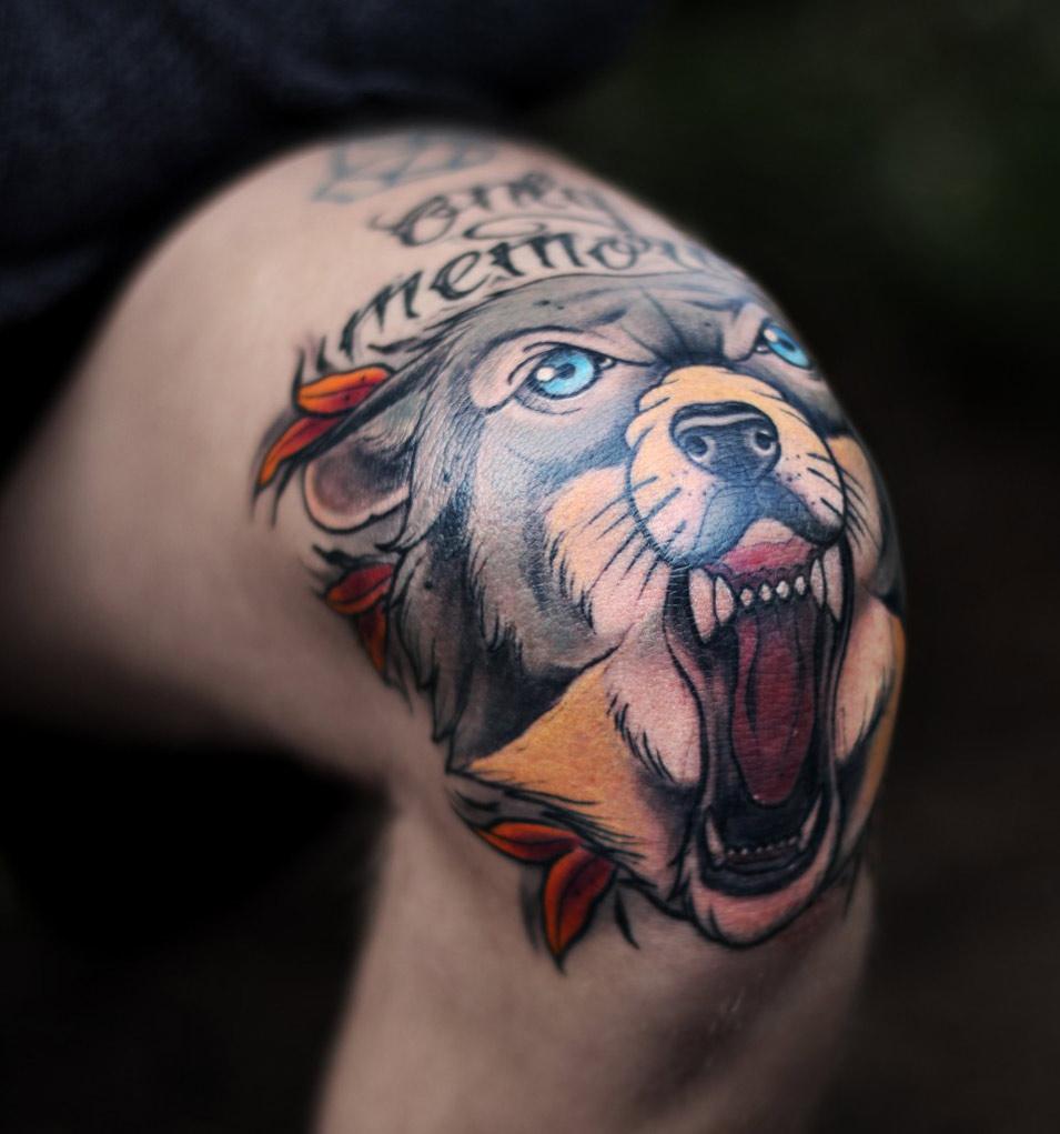 Hình tattoo sói sáng tạo nhất