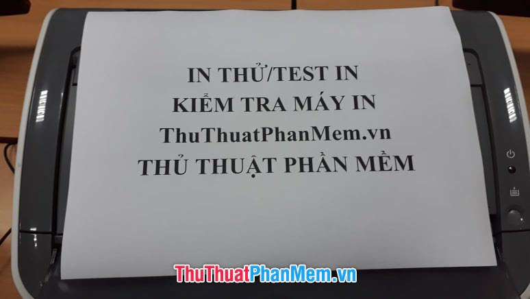 Kết quả in thử