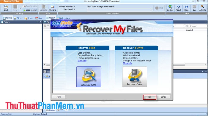 Khôi phục dữ liệu đã mất bằng phần mềm Recover My Files 1