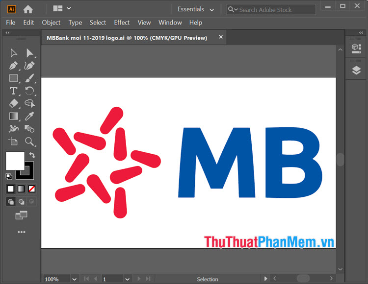 Logo ngân hàng MB vector cho Illustrator
