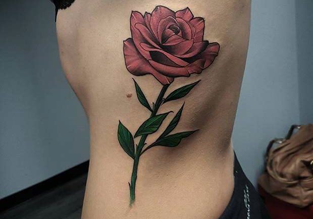 Mẫu tattoo bông hoa hồng đẹp nhất