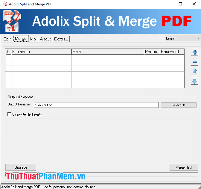 Phần mềm Adolix Split and Merge PDF