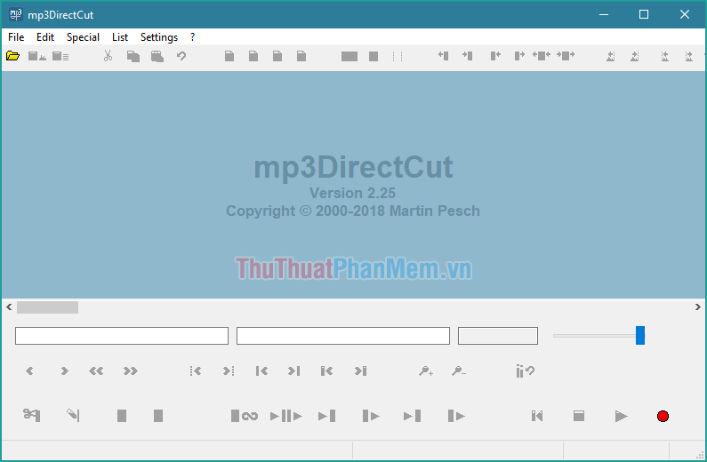 Phần mềm cắt nhạc MP3DirectCut