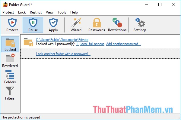 Phần mềm Folder Guard