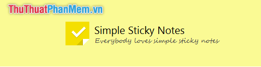 Phần mềm ghi chú Simple Sticky Notes
