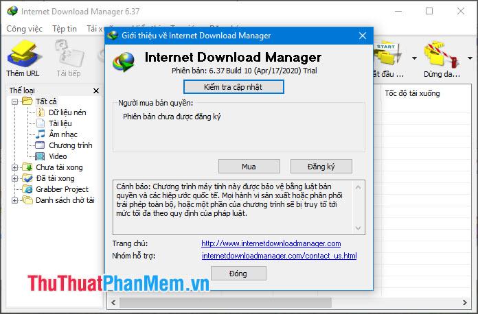 Phần mềm hỗ trợ download Internet Download Manager
