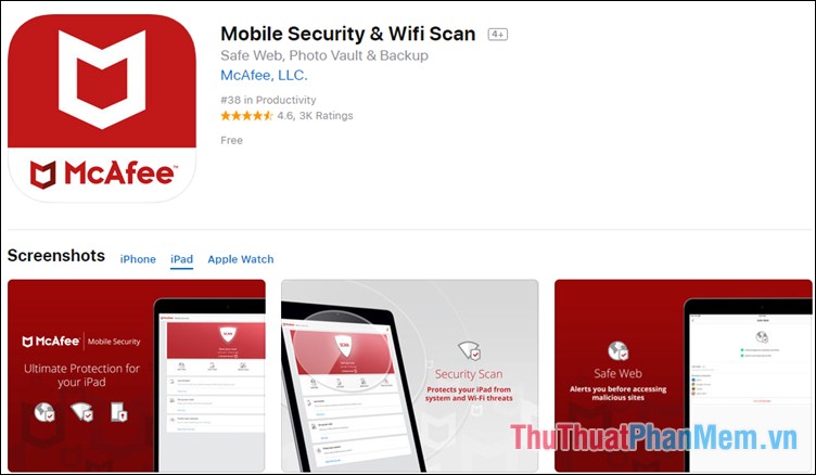 Phần mềm McAfee Mobile Security