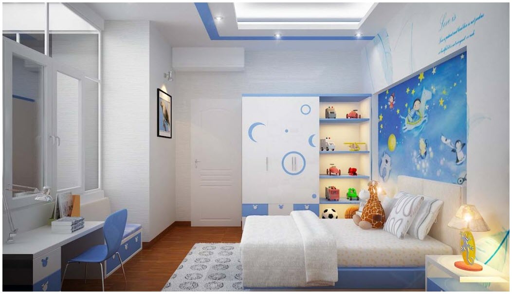 Phòng ngủ nhiều màu sắc cho bé