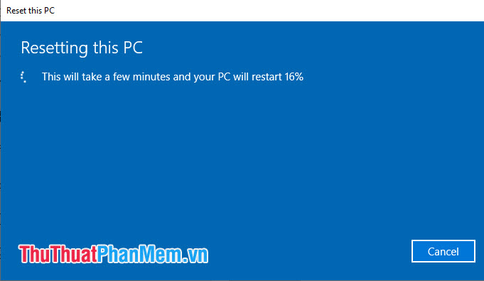Resetting this PC