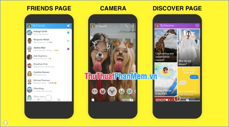 Snapchat Discover và Live Stories