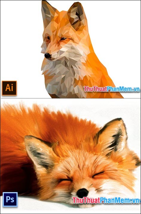 So sánh Adobe Illustrator và Photoshop về độ Tự nhiên - Chính xác