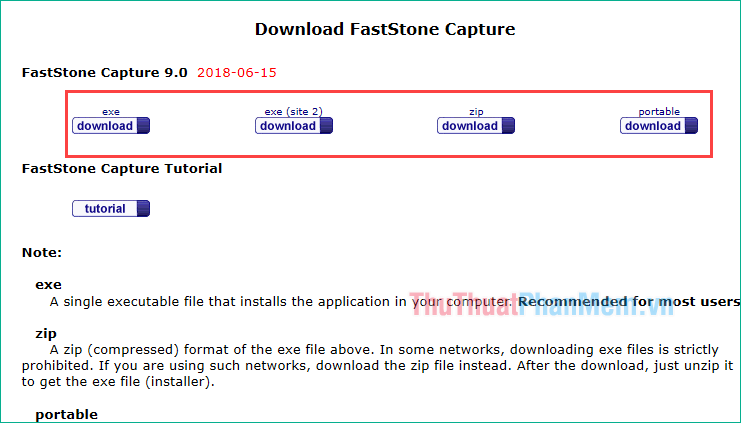 Tải phần mềm Faststone Capture