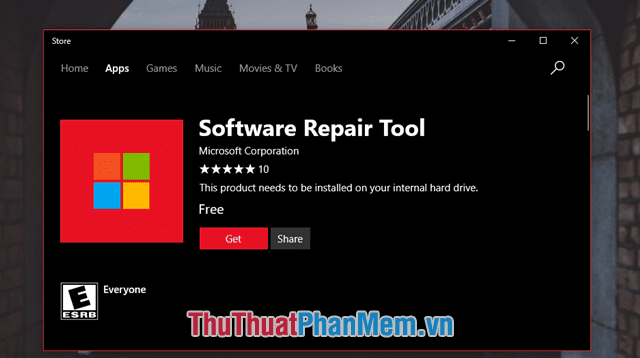 Tải Software Repair Tool về máy