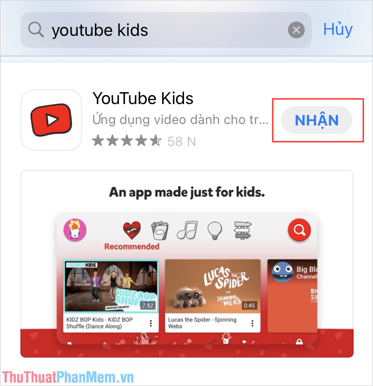 Tải Youtube Kids về điện thoại