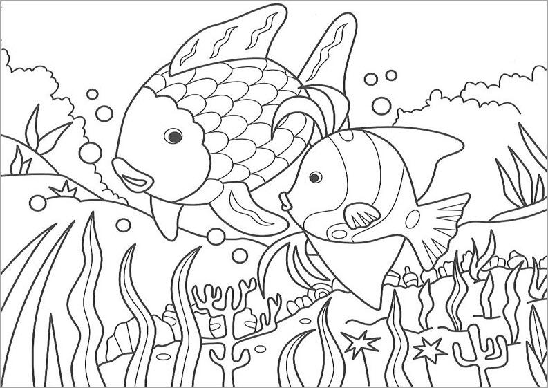 Tập tô màu hình con cá cho bé (2)