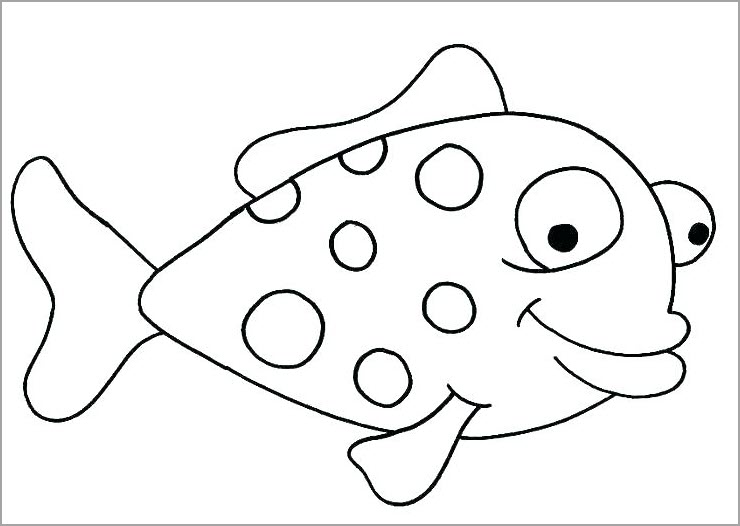 Tập tô màu hình con cá cho bé