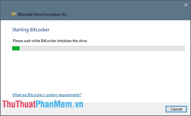 Thiết lập BitLocker cho ổ đĩa