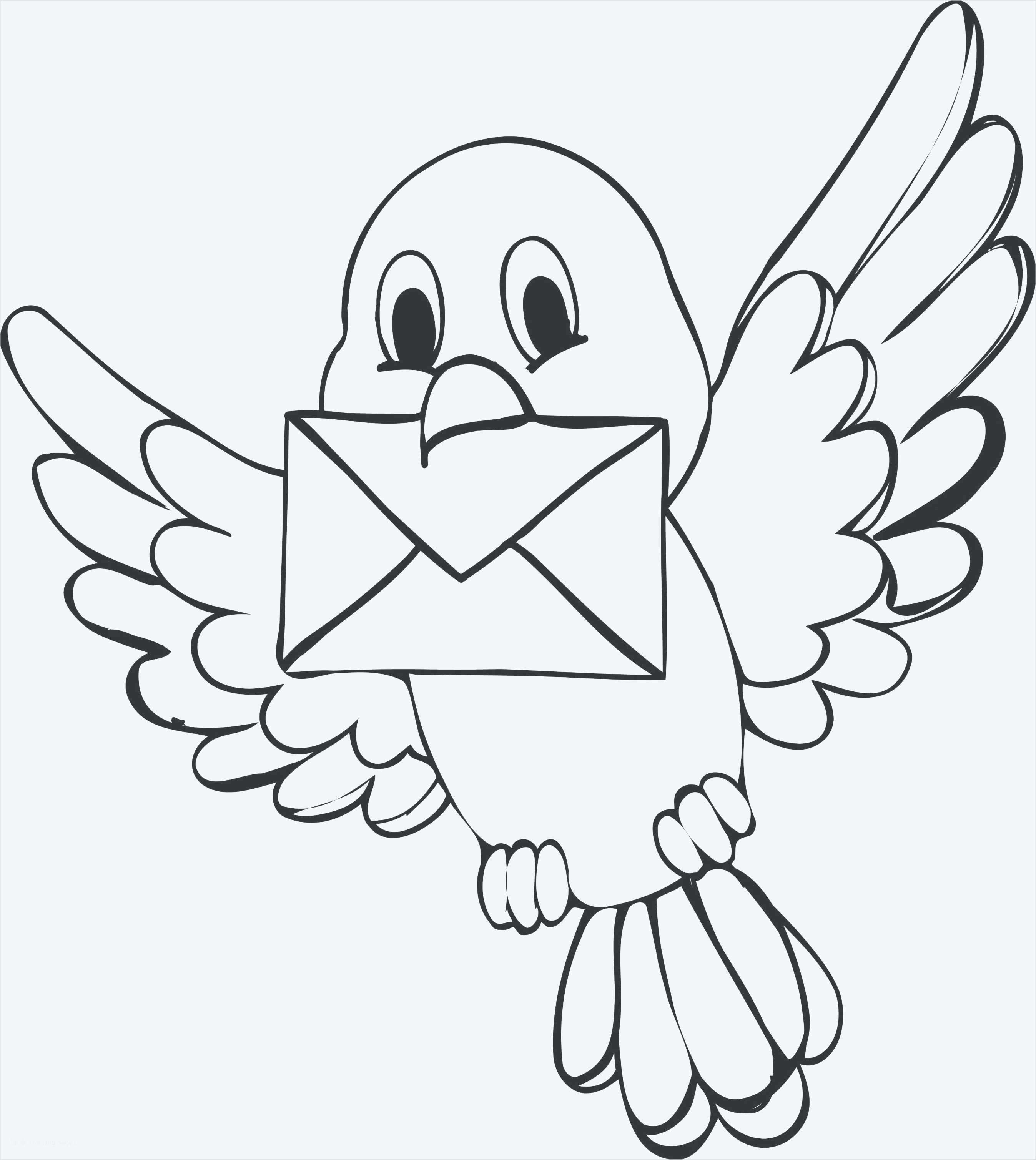 Tranh tô màu chim đưa thư