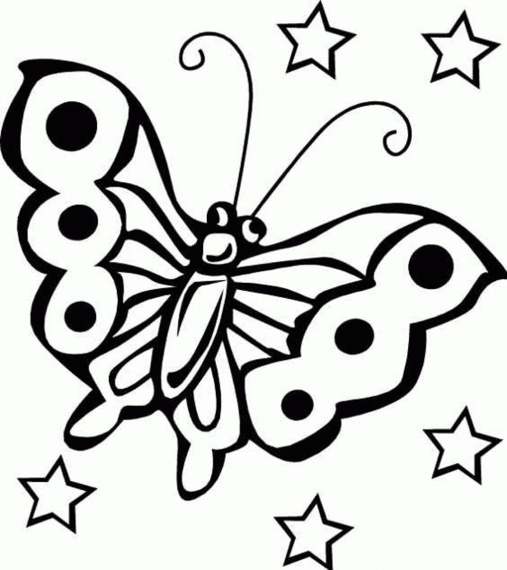 Tranh vẽ tô màu con bướm đẹp nhất